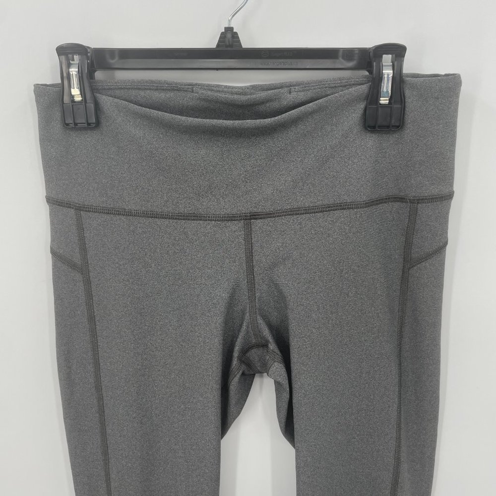 Under Armour Women's Heat Gear Armour Hi-Rise Ankle Crop Leggings Charcoal - Picture 4 of 7